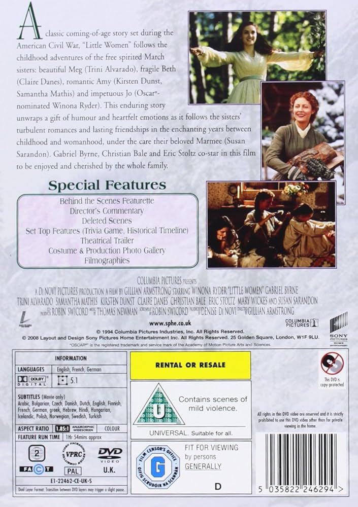 若草物語　小婦人 Little Women DVD 2枚セット Amazon.co.jp: 若草物語 [DVD] : ウィノナ・ライダー, スーザン